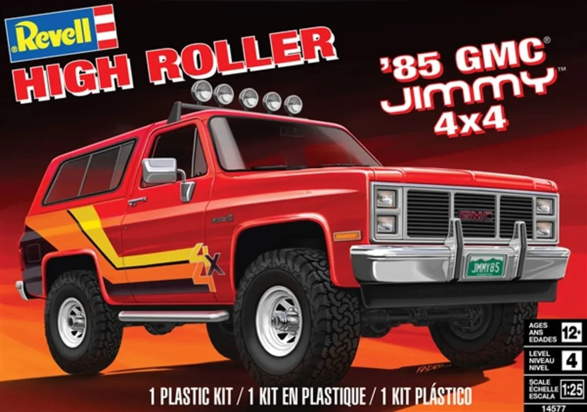 Revell 1985 GMC Jimmy 4x4 High Roller 1/25 Model Kit - A-Z Toy Hobby