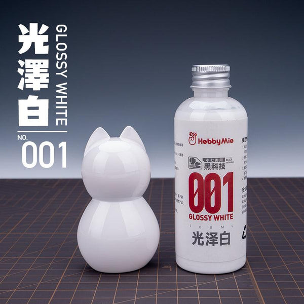 Hobby Mio 001 Glossy White Lacquer Paint 100ml - A-Z Toy Hobby