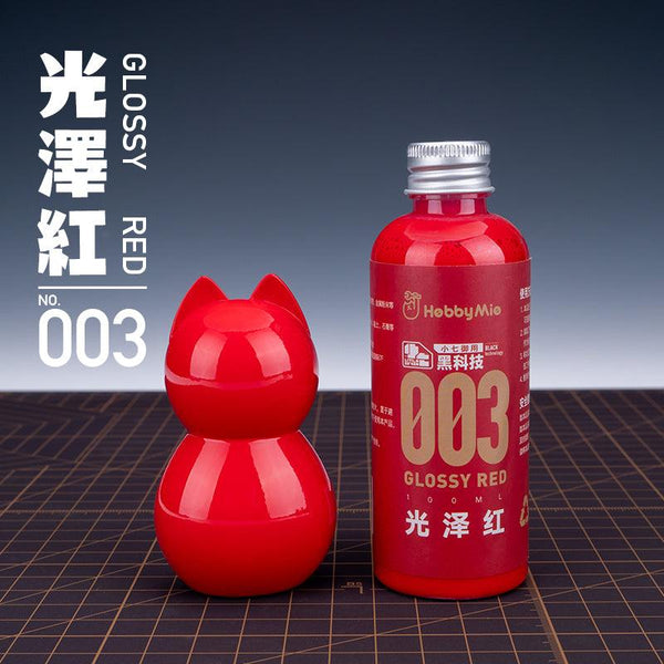 Hobby Mio 003 Glossy Red Lacquer Paint 100ml - A-Z Toy Hobby