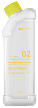 DSPIAE Professional Use Paint Thinner 500ml T-02 - A-Z Toy Hobby