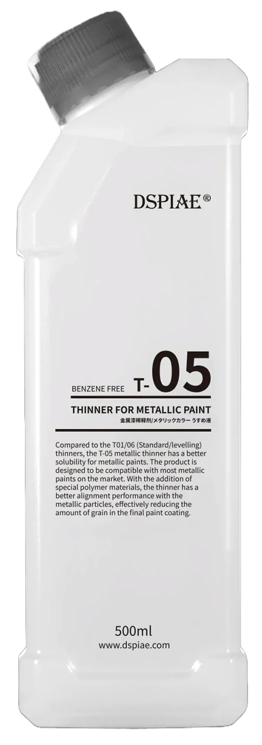 DSPIAE Metallic Paint Thinner 500ml T-05 - A-Z Toy Hobby