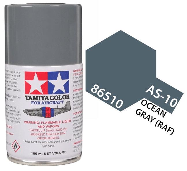 Tamiya 86510 As 10 Ocean Gray Raf Aircraft Lacquer Spray Paint 100ml