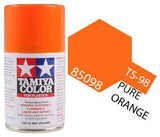 Tamiya 85098 TS-98 Pure Orange Lacquer Spray Paint 100ml TAM85098 - A-Z Toy Hobby