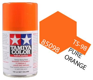 Tamiya 85098 TS-98 Pure Orange Lacquer Spray Paint 100ml TAM85098 - A-Z Toy Hobby