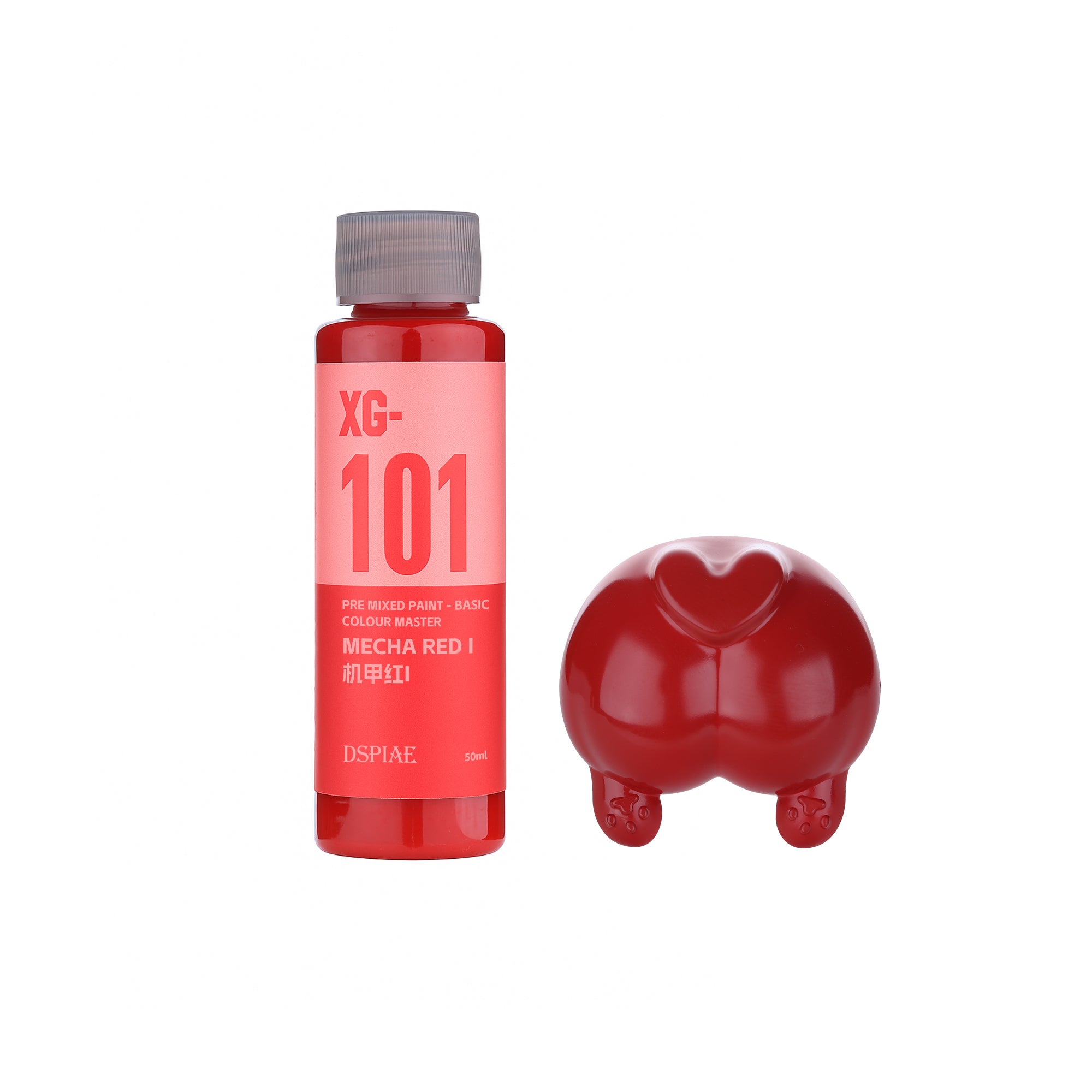 DSPIAE XG-101 Mecha Red I Pre-Mixed Acrylic Paint 50ml