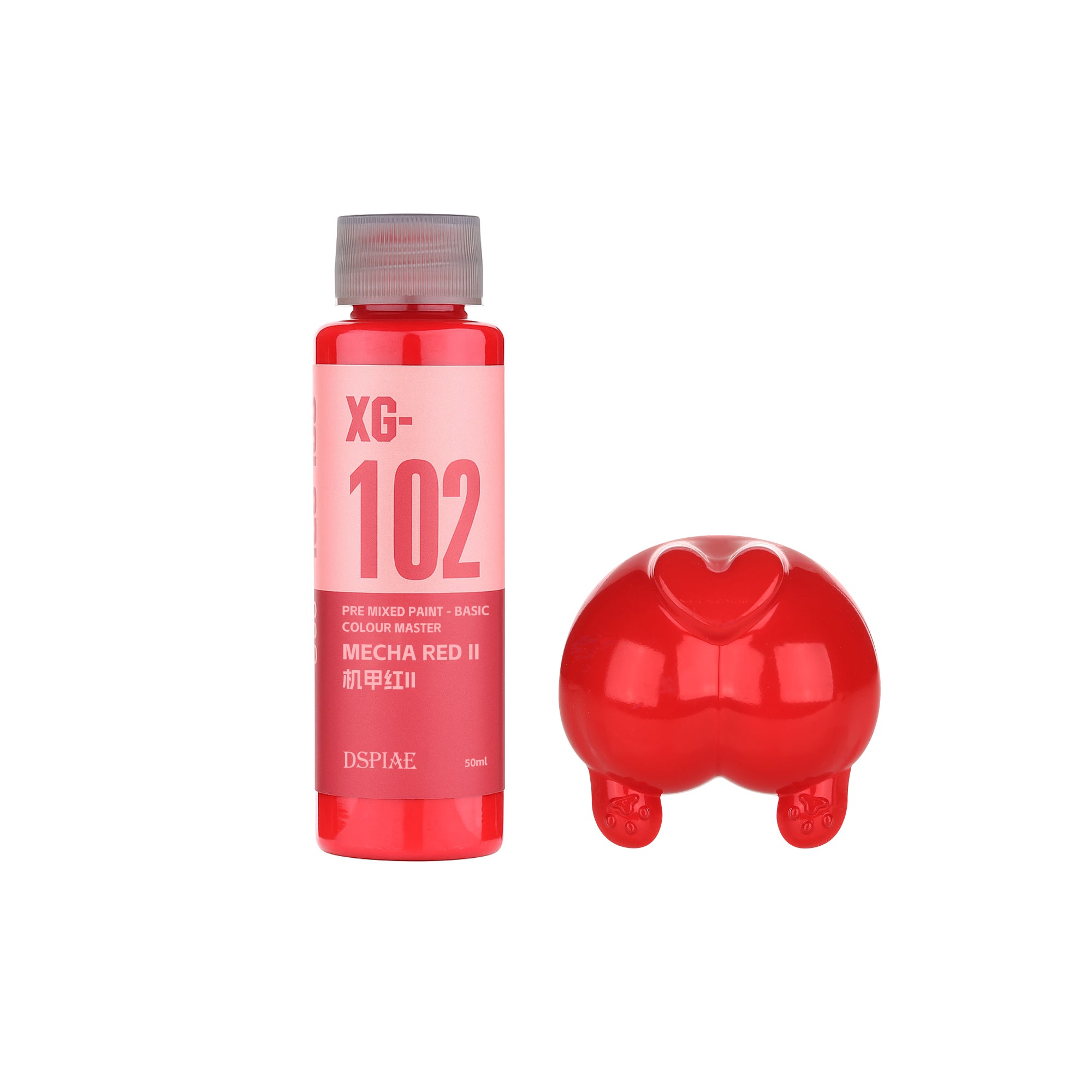 DSPIAE XG-102 Mecha Red II Pre-Mixed Acrylic Paint 50ml