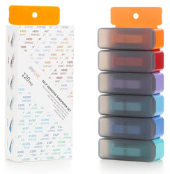 DSPIAE Composite Adhesive Sand Paper Set (400, 600, 800, 1000, 1200, 1500) (120pcs) XSP-S01 - A-Z Toy Hobby