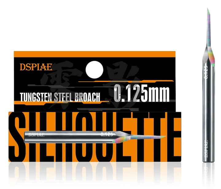 DSPIAE CS-PB01 Tungsten Steel Scriber & Push Broach Set With Handle - Precision Modeling Tool