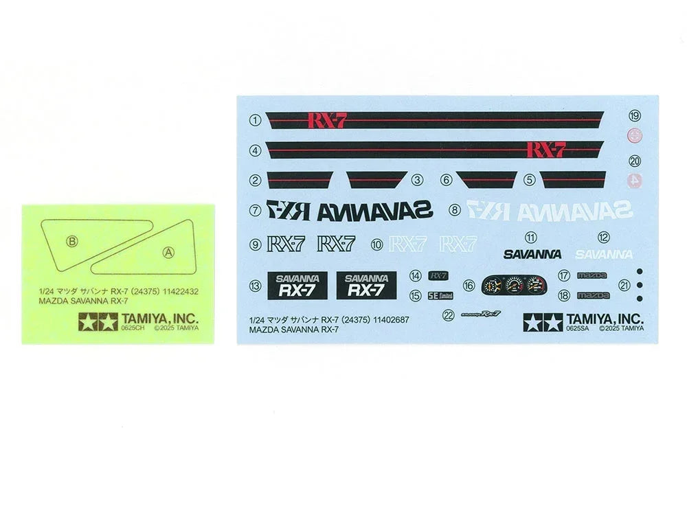 Tamiya 24375 Mazda Savanna RX-7 1/24 Model Kit - A-Z Toy Hobby