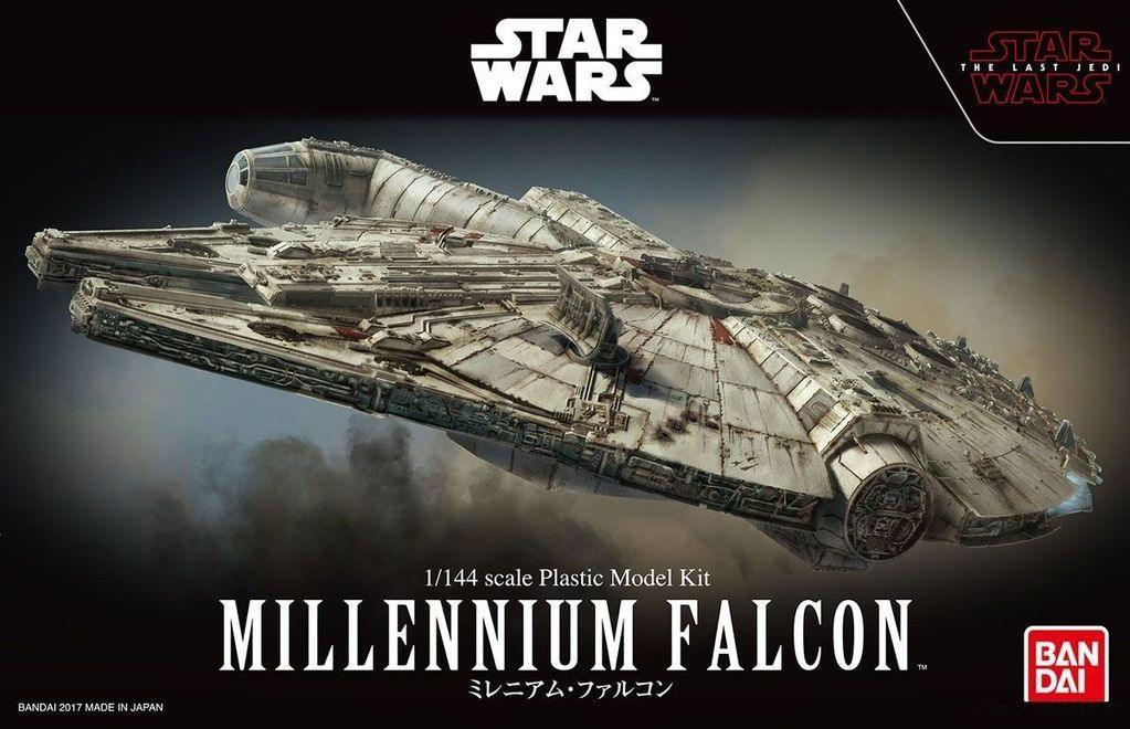 Bandai Star Wars Millennium Falcon The Last Jedi 1/144 Model Kit - A-Z Toy Hobby