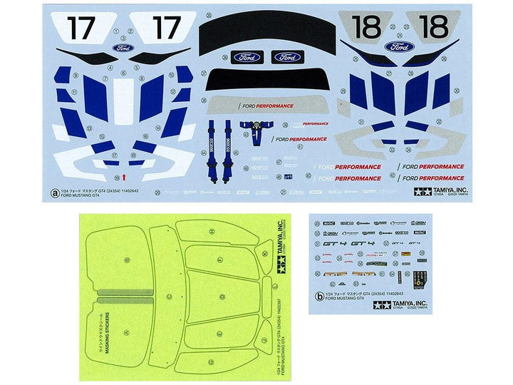 Tamiya 24354 Ford Mustang GT4 1/24 Model Kit - A-Z Toy Hobby