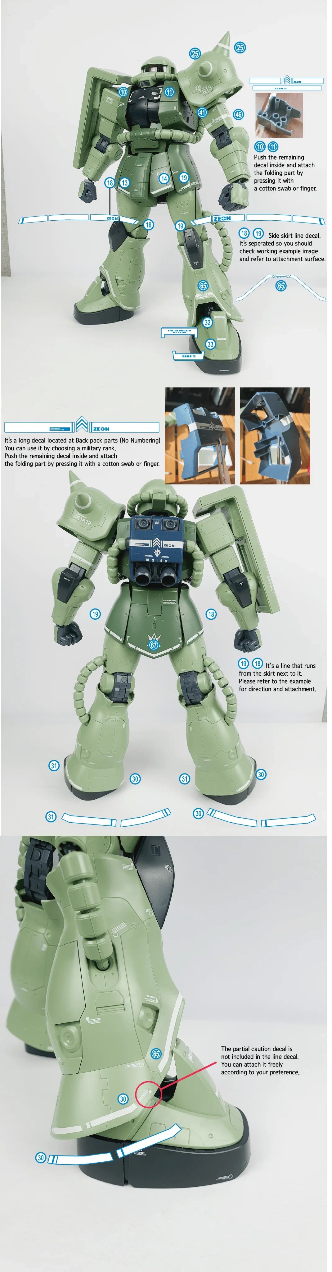 Delpi Water Decal For Mega Size Zaku - A-Z Toy Hobby