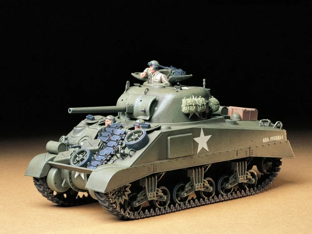 Tamiya 35190 US Medium Tank M4 Sherman Early Production 1/35 Model Kit - A-Z Toy Hobby