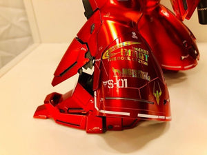 Delpi Holo White & Gold Water Decal For MG Sazabi Ver. Ka - A-Z Toy Hobby