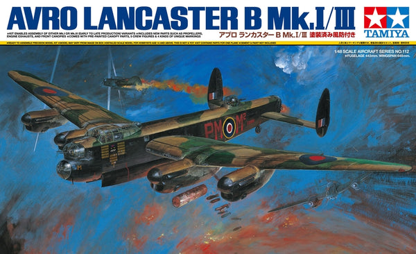 Tamiya 61112 Avro Lancaster B Mk.I/III 1/48 Model Kit
