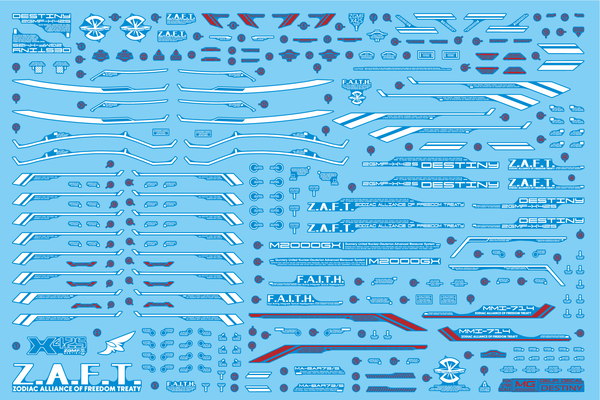 Delpi Water Decal For MG Destiny - A-Z Toy Hobby