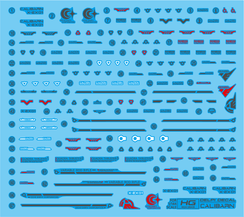 Delpi Water Decal For HG Calibarn - A-Z Toy Hobby