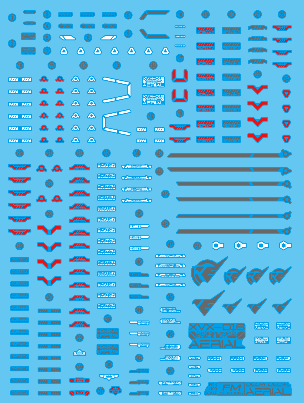 Delpi Water Decal For FM Aerial - A-Z Toy Hobby