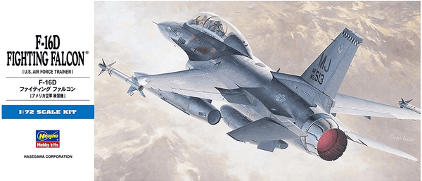 Hasegawa 00445 F-16D Fighting Falcon 1/72 Model Kit - A-Z Toy Hobby