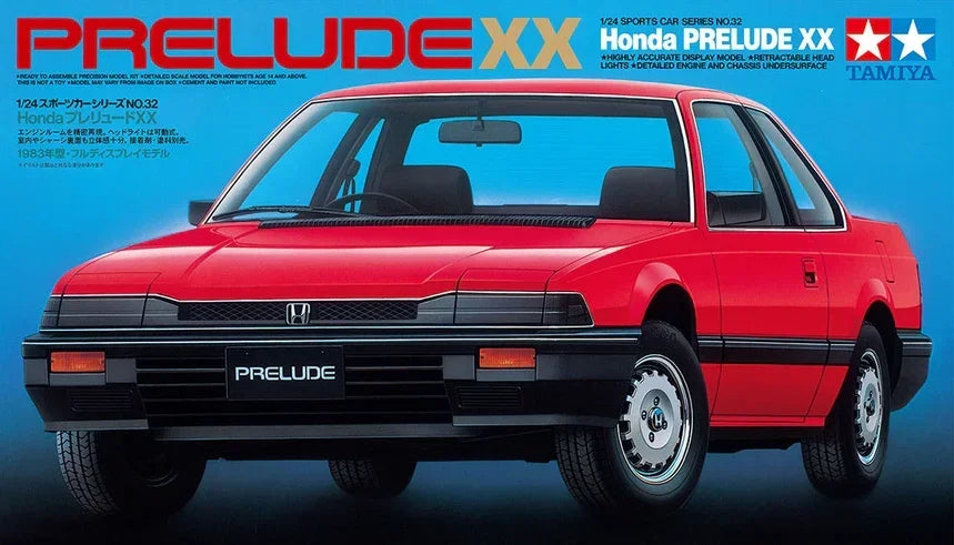 Tamiya 24032 Honda Prelude XX Kit C-432 1/24 Model Kit - A-Z Toy Hobby