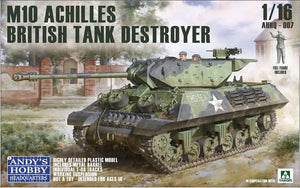 Andy's HHQ 007 M10 Achilles British Tank Destroyer 1/16 Model Kit - A-Z Toy Hobby