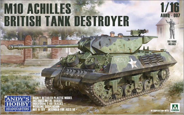 Andy's HHQ 007 M10 Achilles British Tank Destroyer 1/16 Model Kit