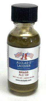 Alclad II ALC-109 Brass Lacquer Paint 1oz - A-Z Toy Hobby