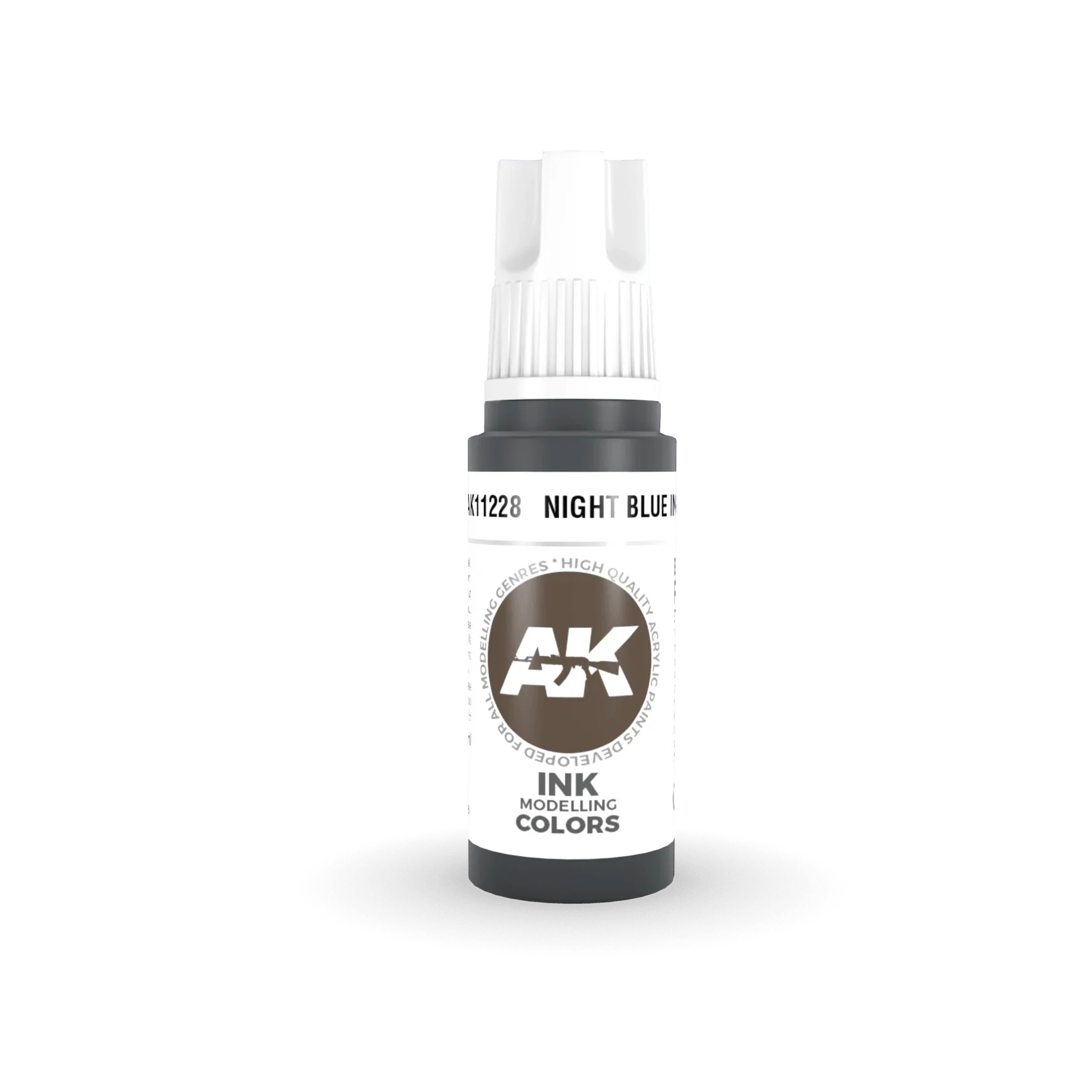 AK Interactive AK11228 3G Night Blue Ink Acrylic Paint 17ml - A-Z Toy Hobby