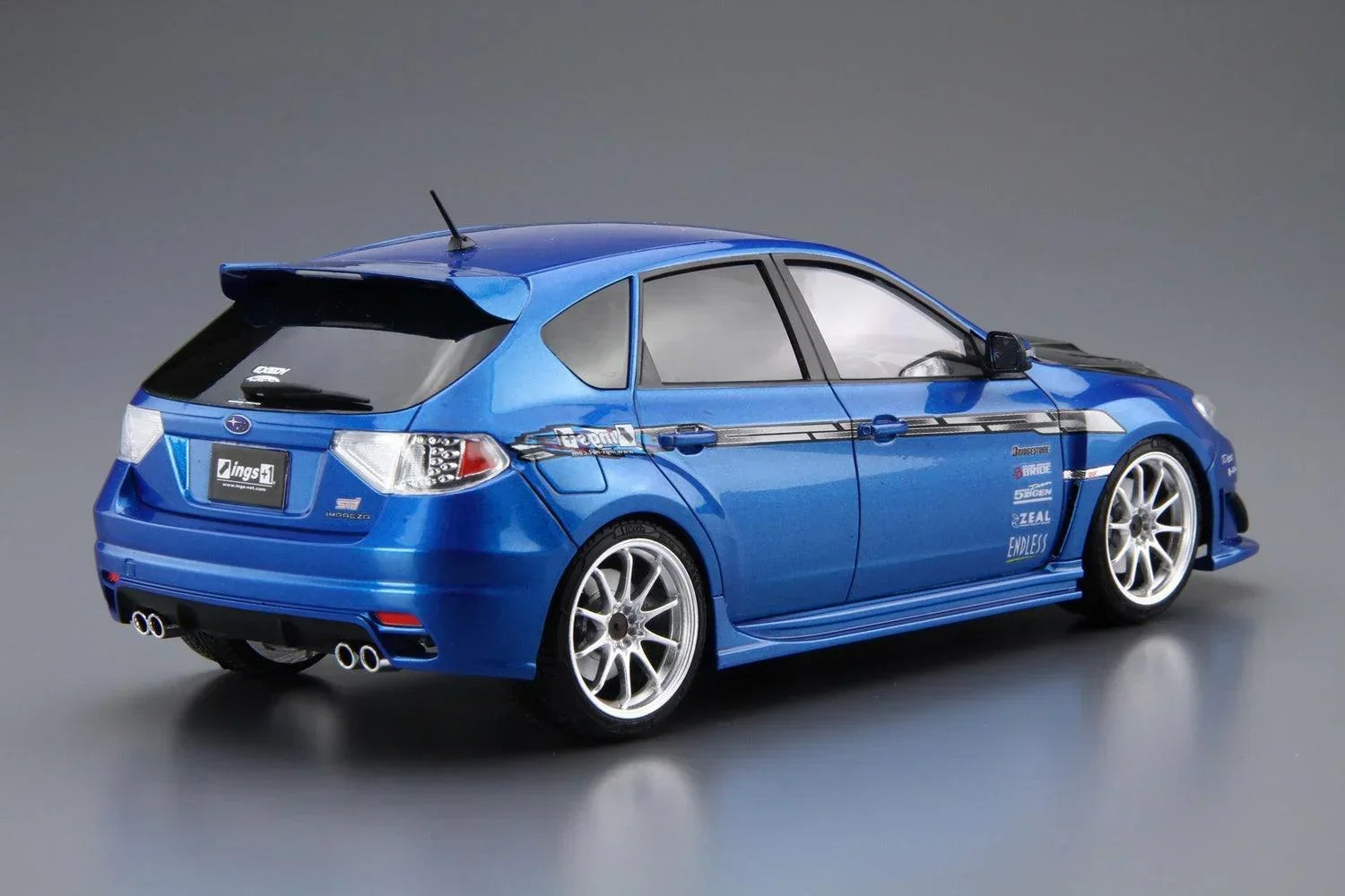 Aoshima 35 ings Subaru 2007 GRB Impreza WRX STI 1/24 Model Kit - A-Z Toy Hobby
