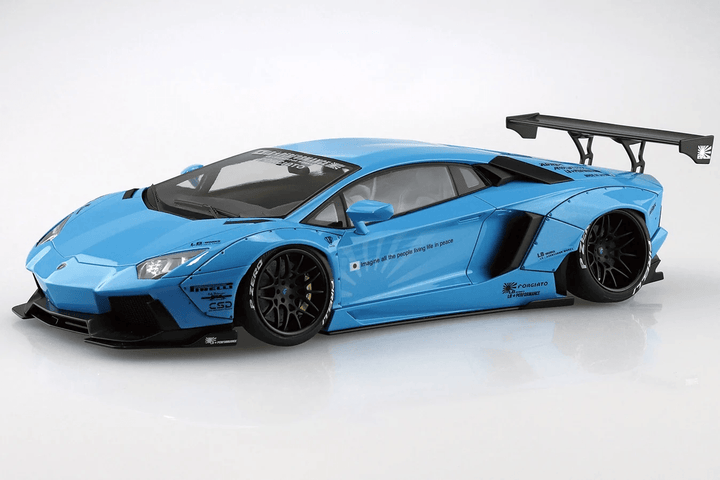 Aoshima 05989 LB-Works Lamborghini Aventador Ver.1 1/24 Model Kit - A-Z Toy Hobby