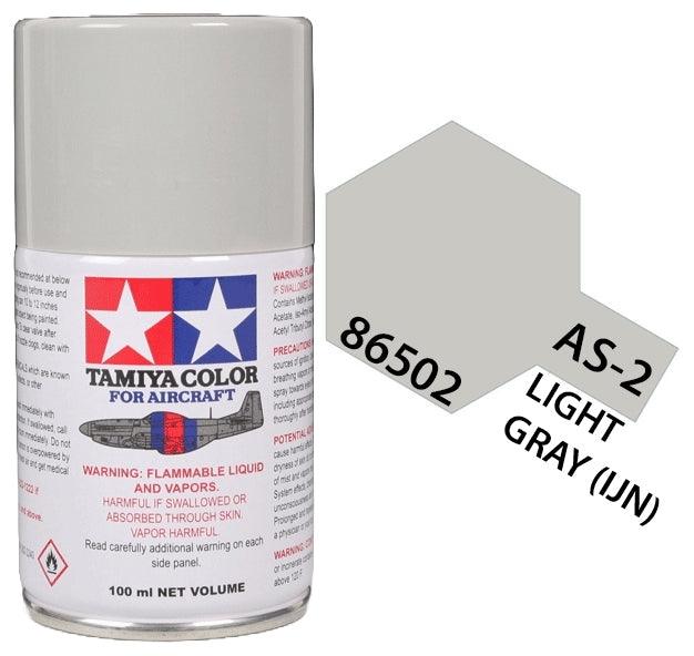 Tamiya 86502 AS-2 Light Gray (IJN) Aircraft Lacquer Spray Paint 100ml - A-Z Toy Hobby