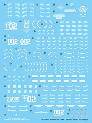 G-Rework Water Decal For HG Psycho Mk-II - A-Z Toy Hobby