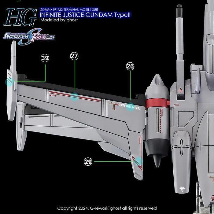 G-Rework Water Decal For HG Infinite Justice Type 2 - A-Z Toy Hobby