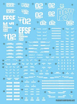 G-Rework Water Decal For HG Psycho Mk-II - A-Z Toy Hobby