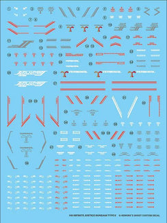 G-Rework Water Decal For HG Infinite Justice Type 2 - A-Z Toy Hobby