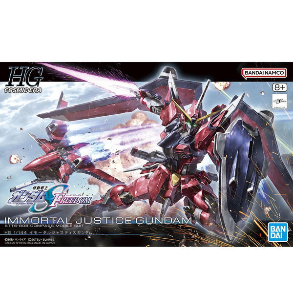Bandai 244 Immortal Justice Gundam HGCE 1/144 Model Kit - A-Z Toy Hobby