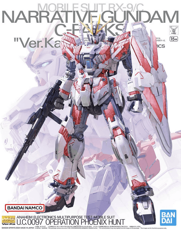 Bandai Narrative Gundam C-Packs Ver. Ka MG 1/100 Model Kit - A-Z Toy Hobby