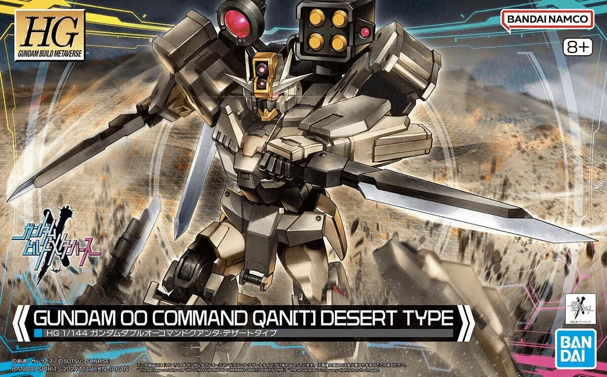 Bandai HGGBM 10 Gundam 00 Command Qan[T] (Desert Type) 1/144 Model Kit - A-Z Toy Hobby