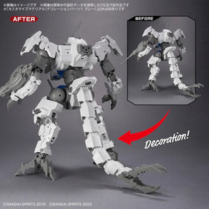 Bandai 09 Customize Material (Decoration Parts 1 Gray) 30MM 1/144 - A-Z Toy Hobby