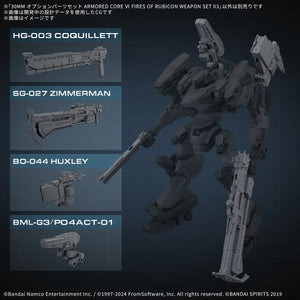 Bandai Armored Core Ⅵ Weapon Option Parts Set 03 30MM 1/144 - A-Z Toy Hobby