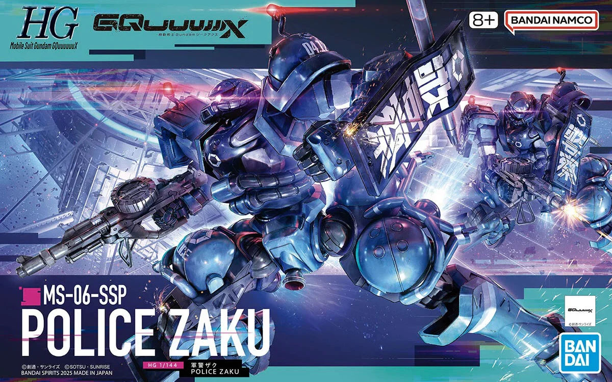 Bandai HGGQX 02 Police Zaku 1/144 Model Kit - A-Z Toy Hobby