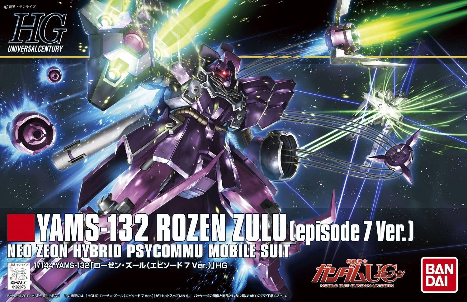 Bandai HGUC 185 Rozen Zulu (Episode 7 Ver.) 1/144 Model Kit – A-Z