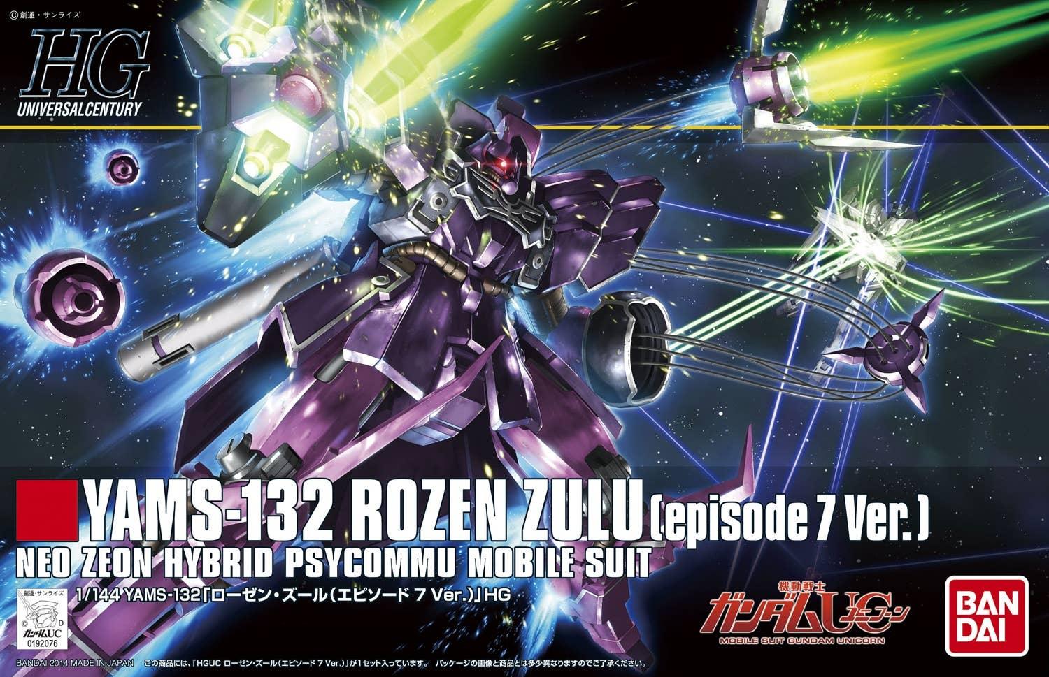 Bandai HGUC 185 Rozen Zulu (Episode 7 Ver.) 1/144 Model Kit - A-Z Toy Hobby