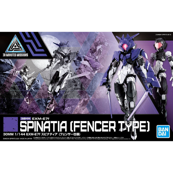 Bandai 39 EXM-E7f Spinatia Fencer Type 30MM 1/144 Model Kit