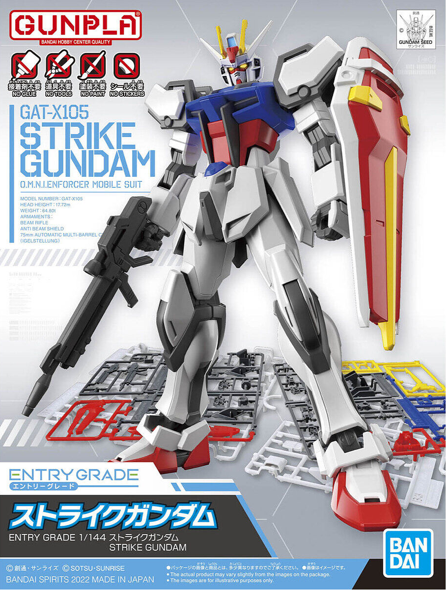 Bandai Entry Grade Strike Gundam 1/144 Model Kitt