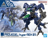 Bandai 52 eExm GIG-R01 Provedel (Type REX 01) 30MM 1/144 Model Kit - A-Z Toy Hobby