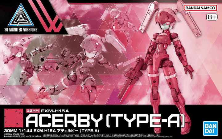 Bandai 53 EXM-H15A Acerby (Type A) 30MM 1/144 Model Kit - A-Z Toy Hobby