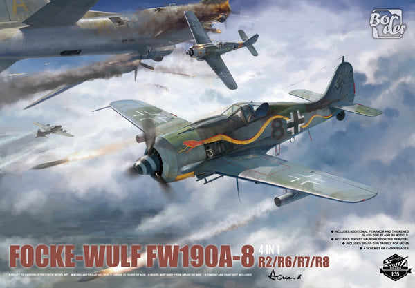 Border Model BF009 Focke-Wulf FW190A-8 4 in 1 (R2/R6/R7/R8) 1/35 Model Kit