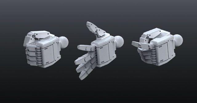 Bandai Builders Parts HD 22 MS Hand 03 Small ESFS 1/144 - A-Z Toy Hobby