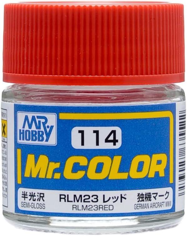 Mr. Hobby C114 Mr. Color Semi Gloss RLM23 Red Lacquer Paint 10ml - A-Z Toy Hobby